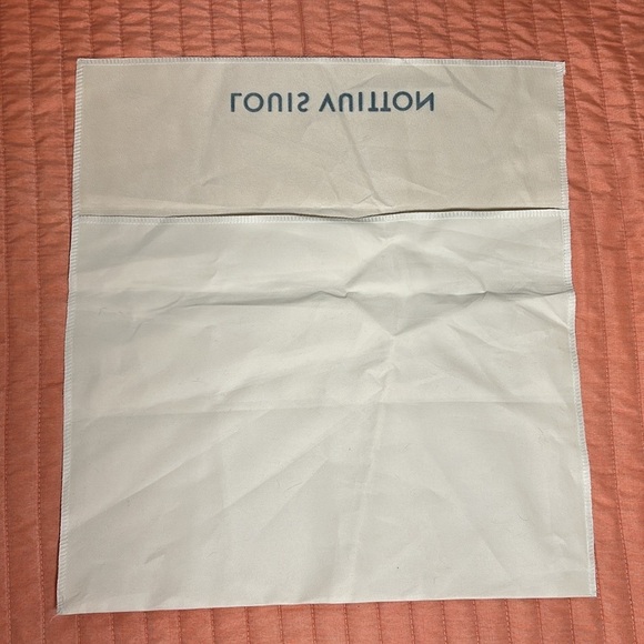 Louis Vuitton Paris Logo Dust Bag Beige Envelope Cream 12x16 - Picture 5 of 9